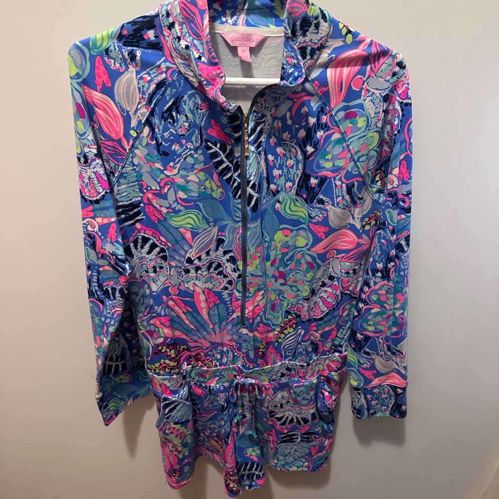 Lilly Pulitzer zip up Romper